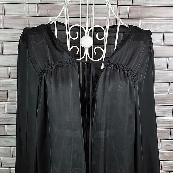 Daisy Fuentes tie knot front blouse Size L - Picture 2 of 10